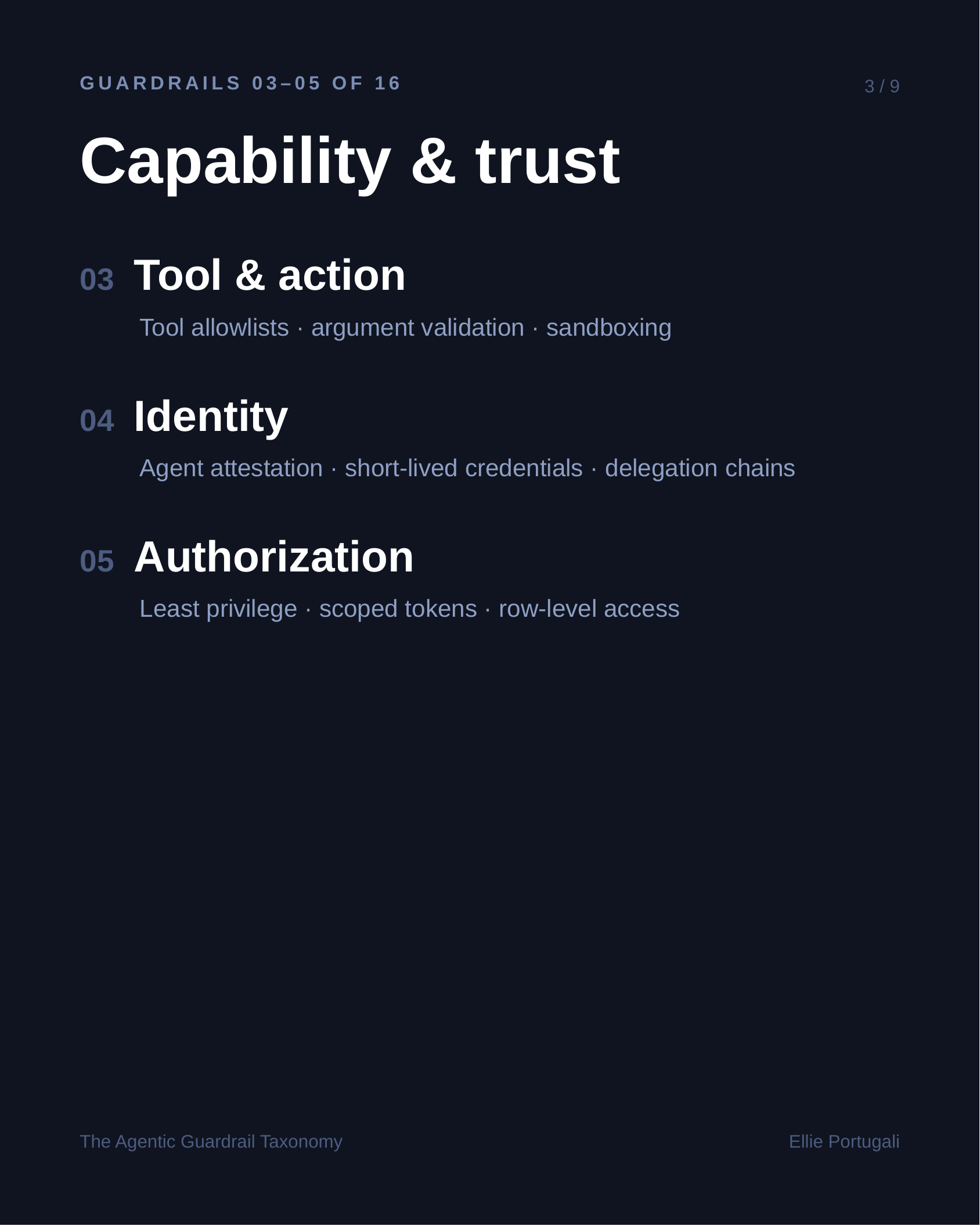 Capability & trust