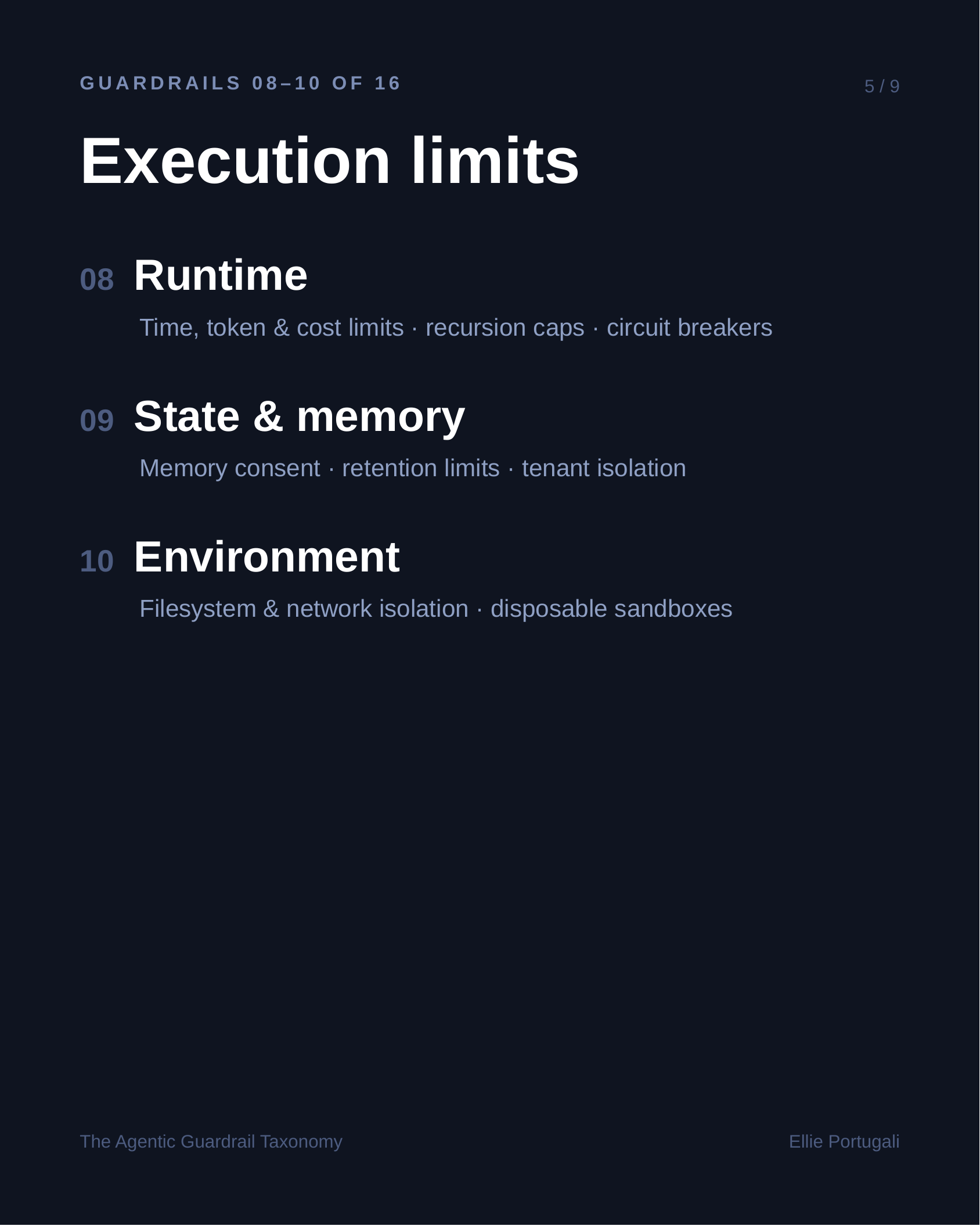 Execution limits