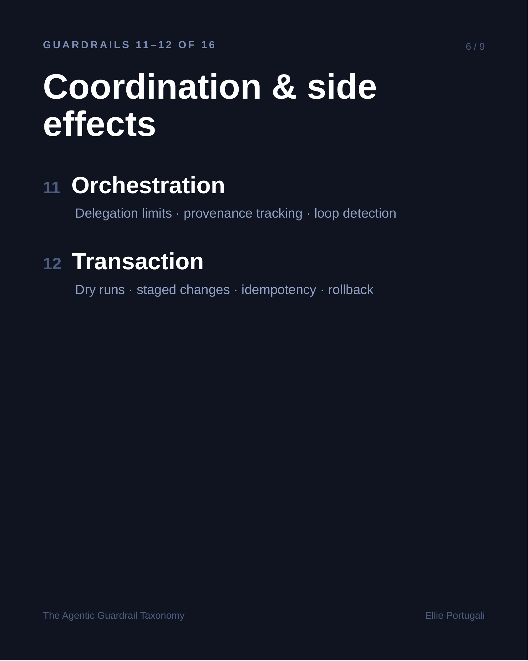 Coordination & side effects