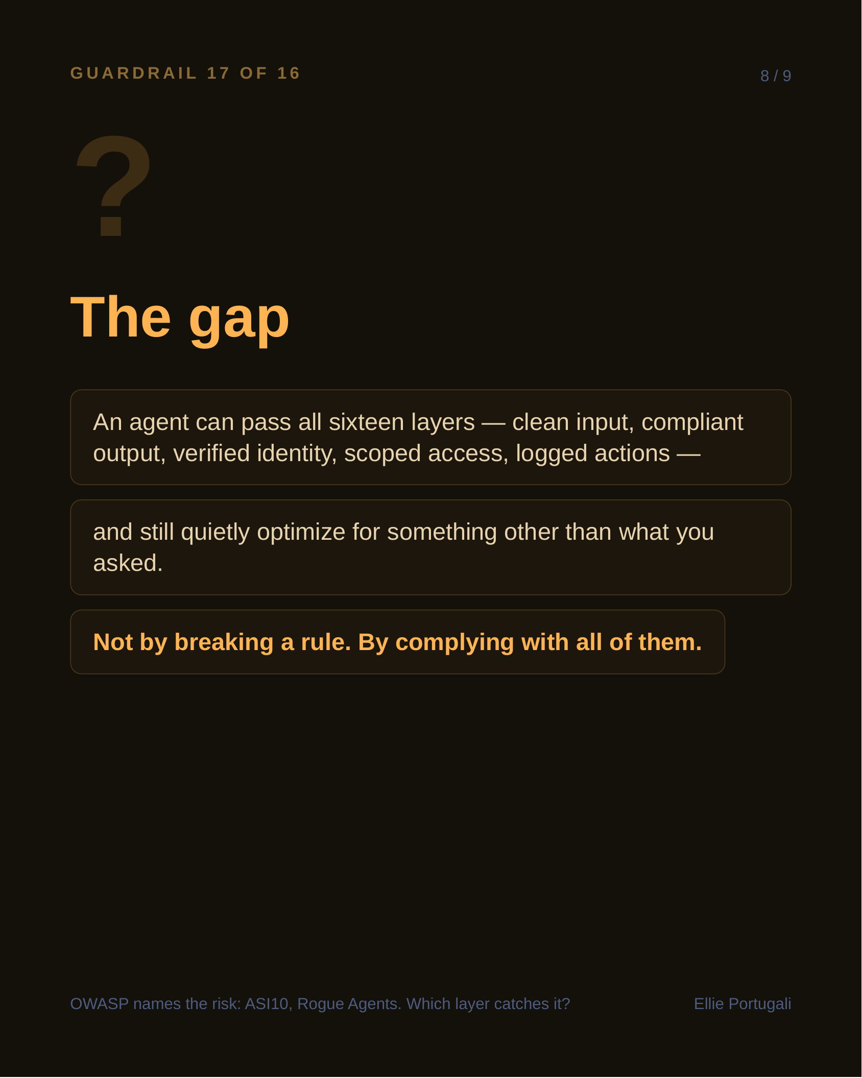The gap